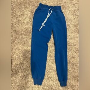 Figs XS Royal Blue Zamora High Waisted Joggers